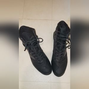 Black adidas wrestling shoes